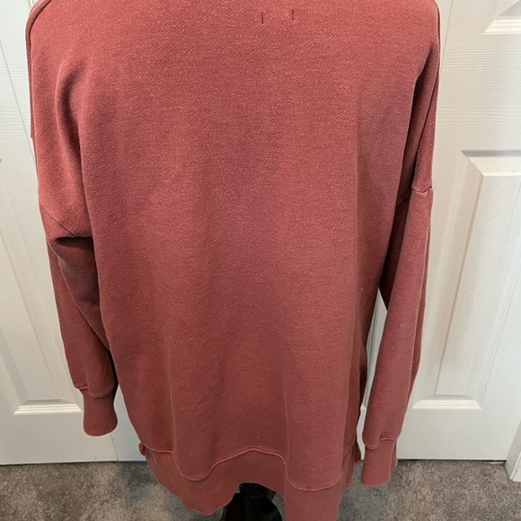 Aerie size S Oversized Mauve Dusty Rose Pullover Sweatshirt - Picture 9 of 15